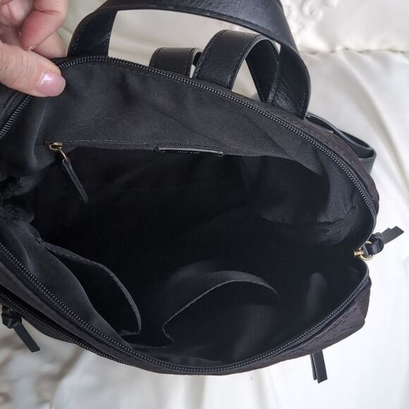 The Sak Olvera? Black Quilted Neoprene Backpack NWOT main image 4